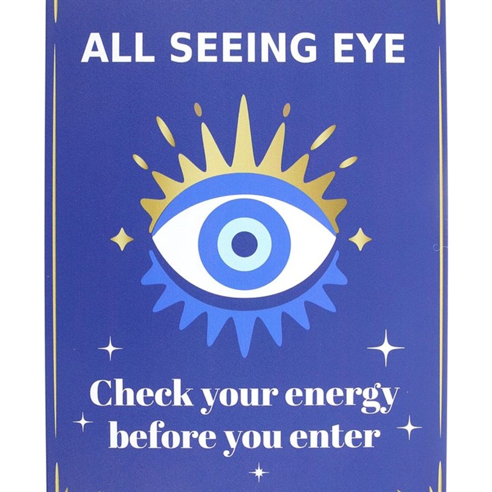 Eleanoras ALL SEEING EYE METAL HANGING SIGN Signs & Plaques