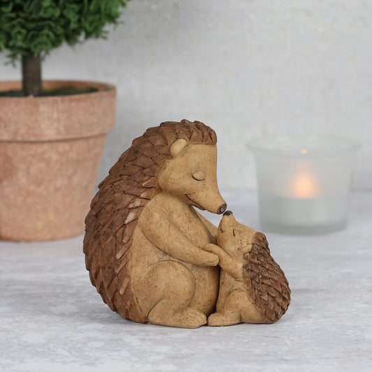 Eleanoras HAPPY HOGLET MOTHER & BABY HEDGEHOG ORNAMENT Ornaments