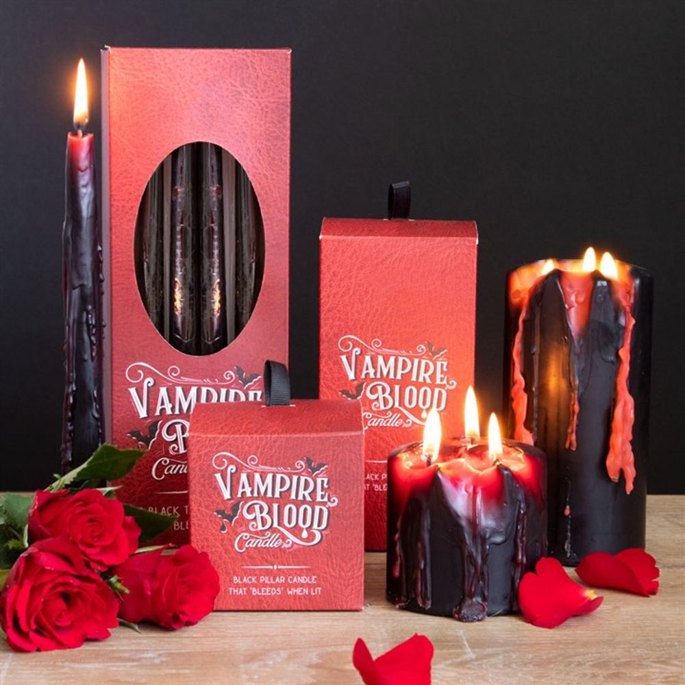 Eleanoras SET OF 8 VAMPIRE BLOOD TAPER CANDLES CANDLES