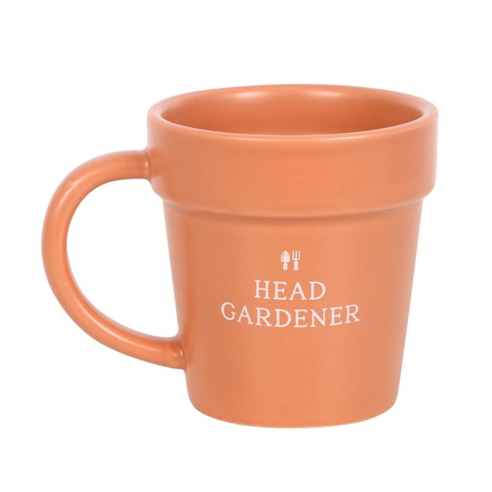 Eleanoras HEAD GARDENER PLANT POT MUG & SPOON Mugs