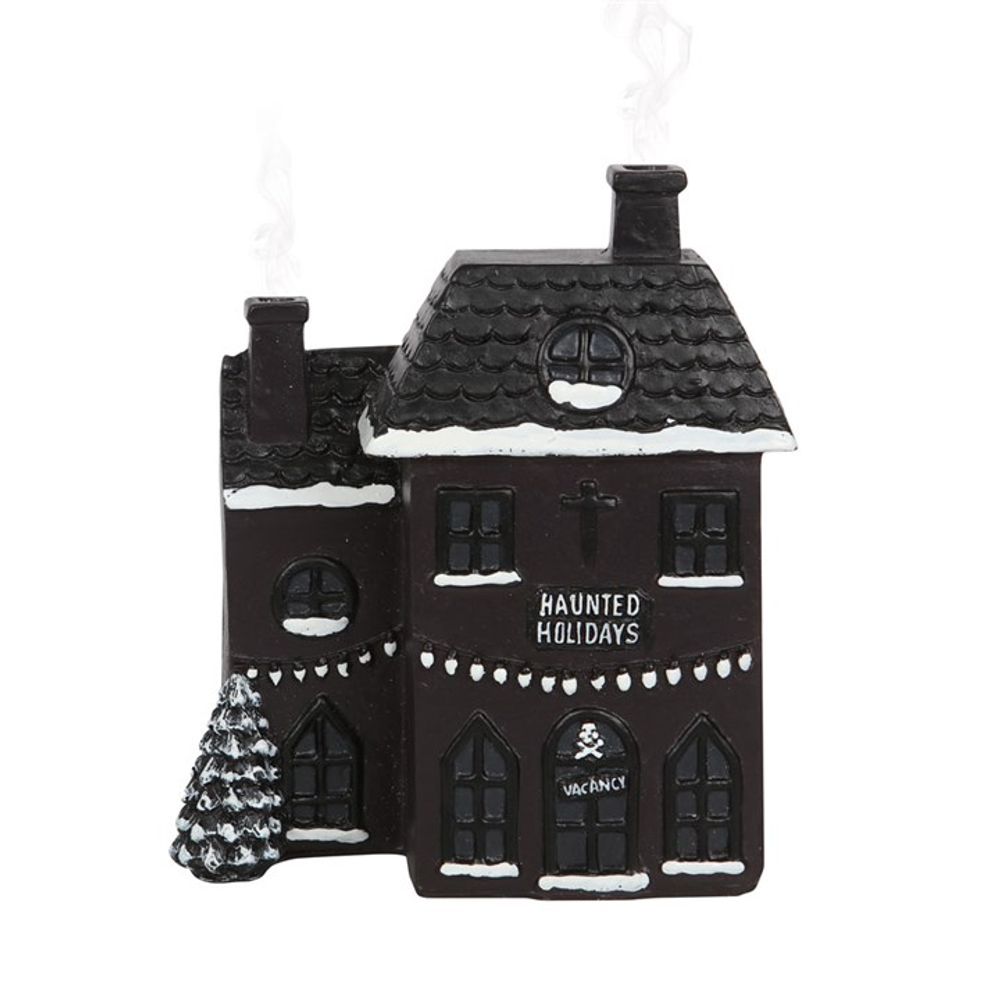 HAUNTED HOLIDAY HOUSE INCENSE CONE BURNER