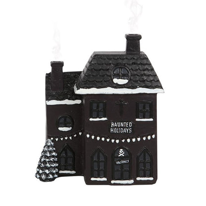 HAUNTED HOLIDAY HOUSE INCENSE CONE BURNER