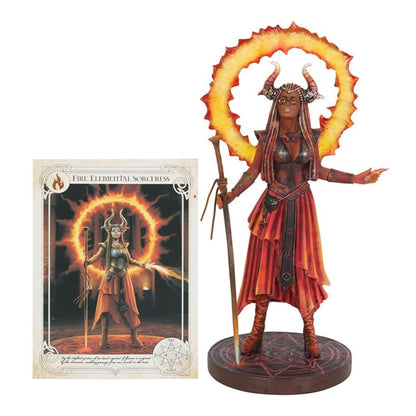 Eleanoras Fire Elemental Sorceress Figurine by Anne Stokes 