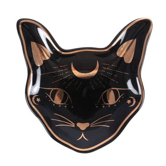 Eleanoras MYSTIC MOG CAT FACE TRINKET DISH 