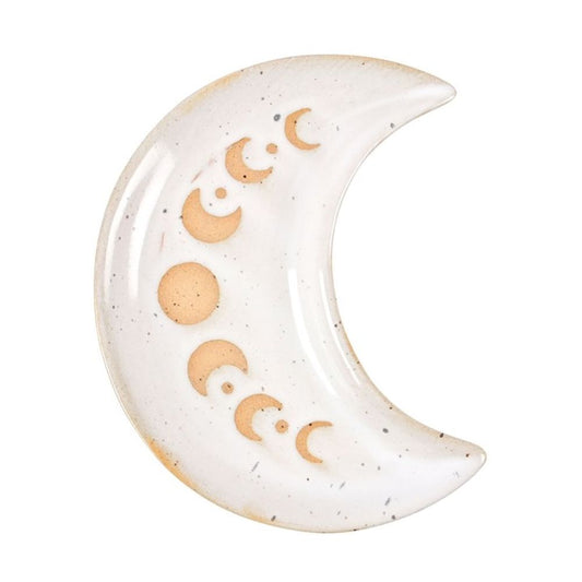 Eleanoras Moon Phase Crescent Ceramic Trinket Tray 