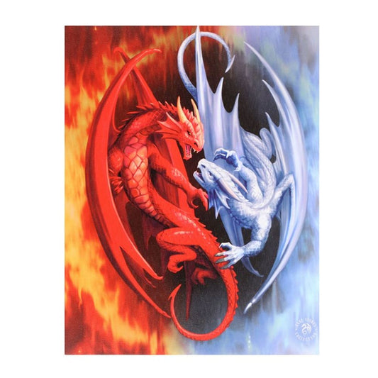 Eleanoras FIRE & ICE CANVAS PLAQUE BY ANNE STOKES Canvases