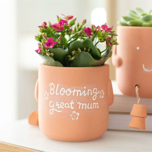 BLOOMING GREAT MUM SITTING PLANT POT PAL Plant Pots from Eleanoras