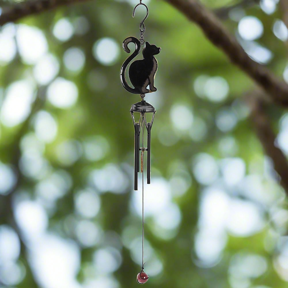 Eleanoras Black Cat Profile Windchime Windchimes