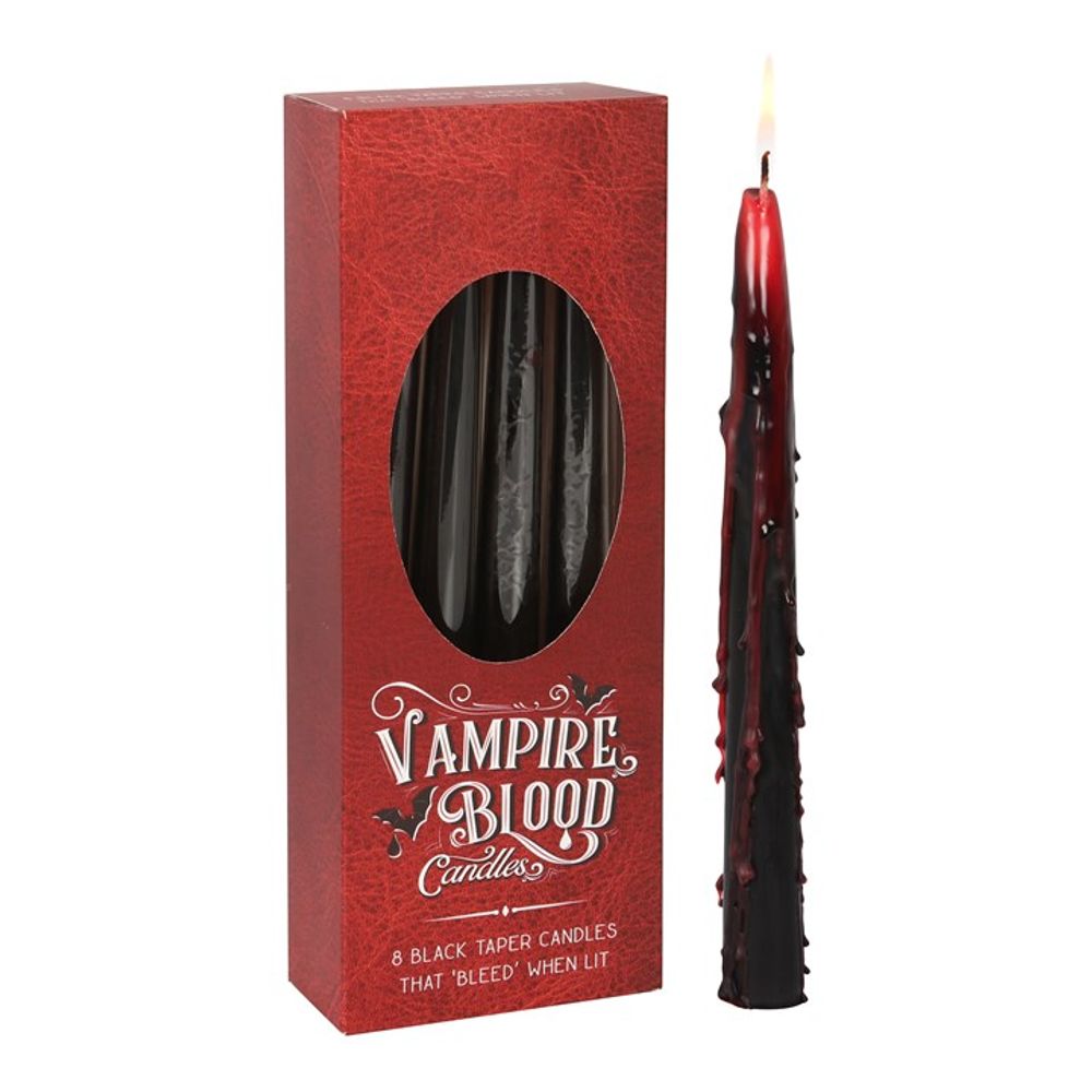 Eleanoras SET OF 8 VAMPIRE BLOOD TAPER CANDLES CANDLES