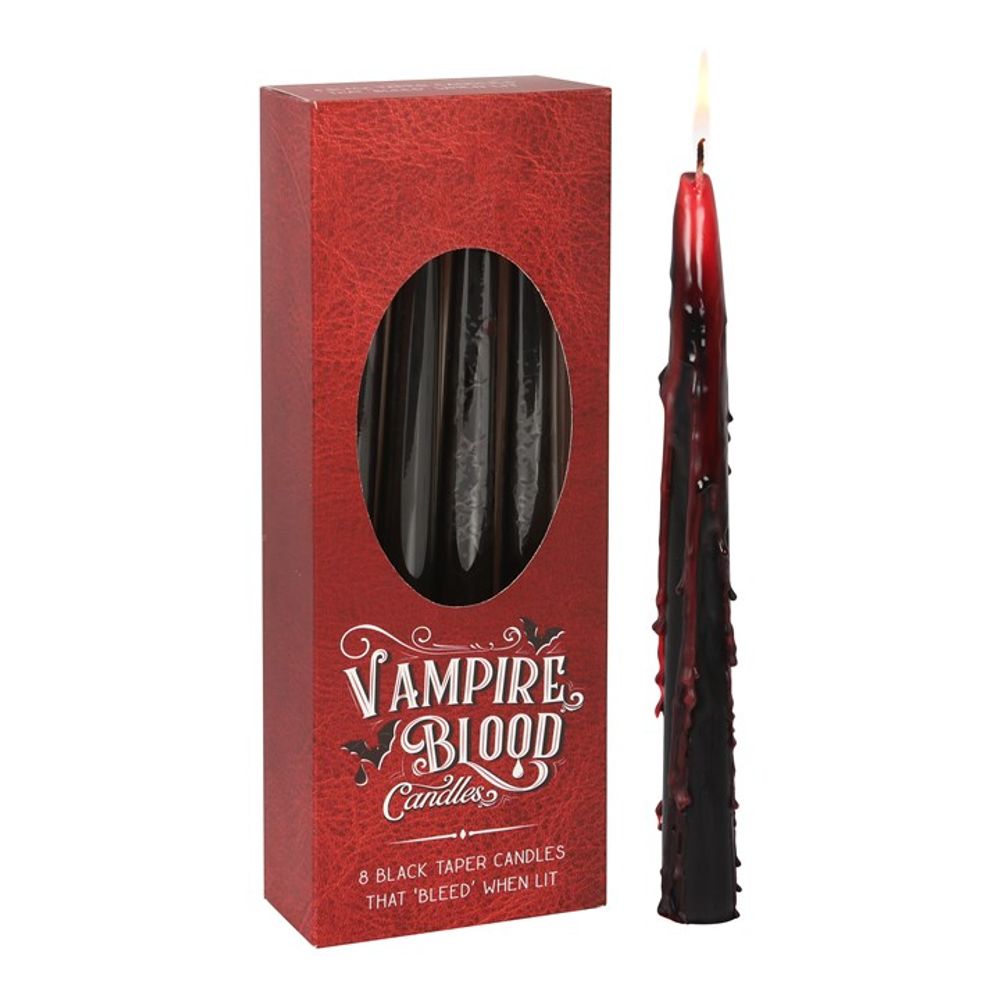 Eleanoras Set Of 8 Vampire Blood Taper candles Candles