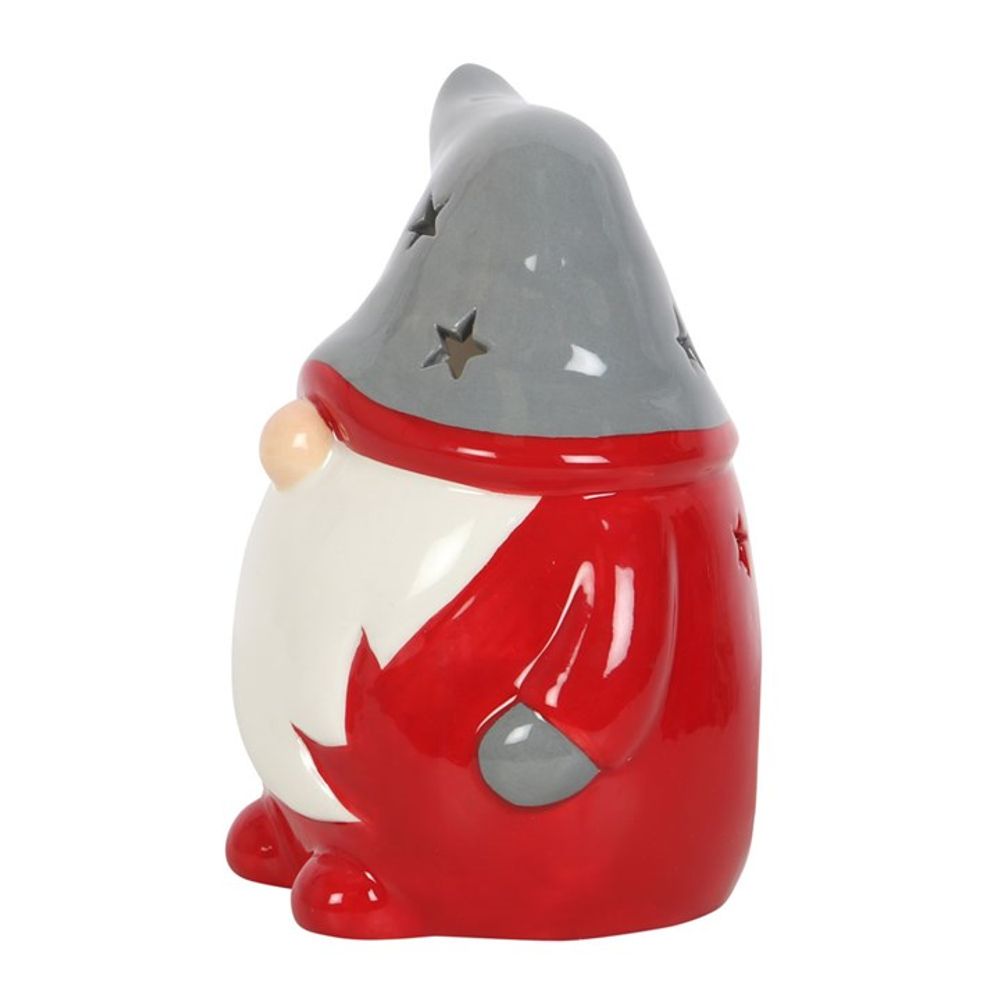 Eleanoras RED & GREY GONK TEALIGHT HOLDER Candle Holders