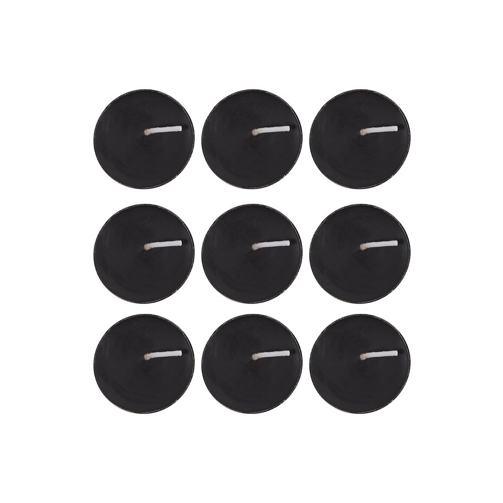 Eleanoras Pack of 9 Opium Scented Black Tealights Candles