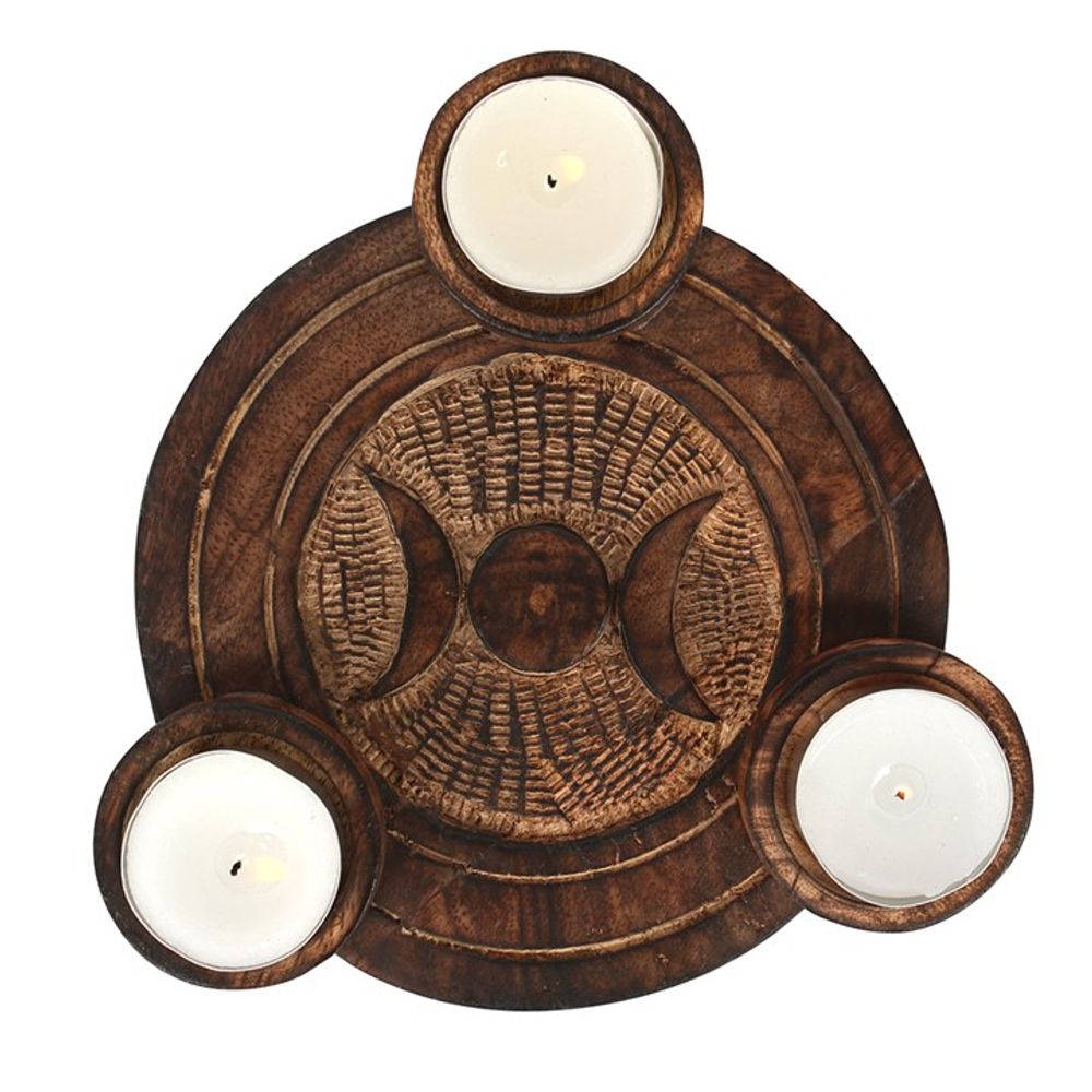 Eleanoras TRIPLE MOON TEALIGHT CANDLE HOLDER Candle Holders