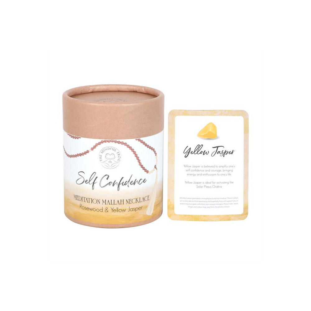 Eleanoras Self Confidence Rosewood & Yellow Jasper Mallah Necklace Necklaces