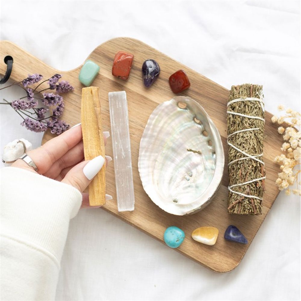 Eleanoras Divine Energy Smudge & Stone Wellness Kit 