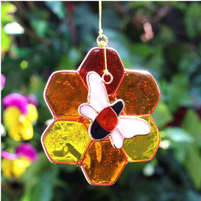 Eleanoras Bee & Honeycomb Suncatcher Suncatchers