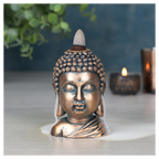 Eleanoras BRONZE BUDDHA HEAD BACKFLOW INCENSE BURNER Backflow Burners