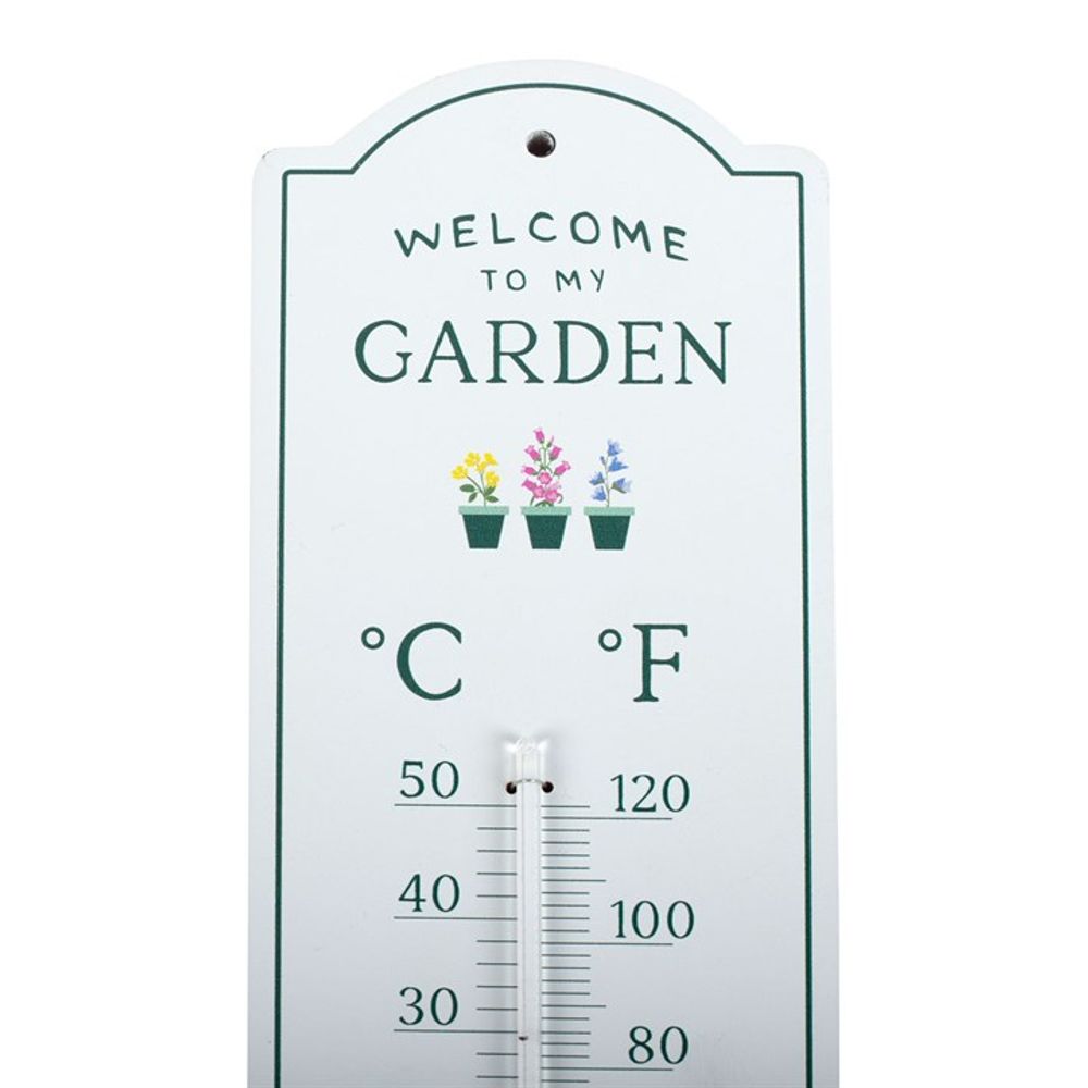 Eleanoras Welcome To My Garden Thermometer Garden Accessories