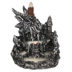 Eleanoras Silver Dragon Backflow Incense Burner With Light 