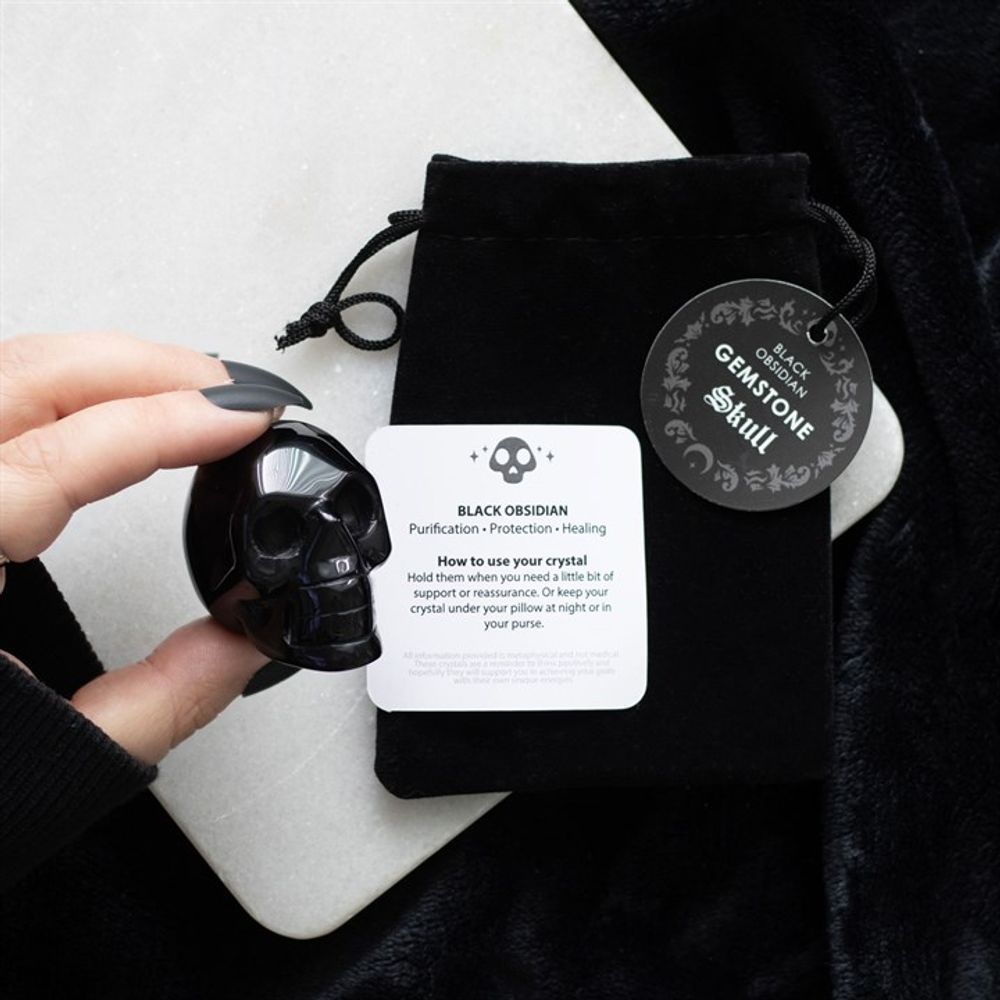 Eleanoras Black Obsidian Crystal Skull Crystals