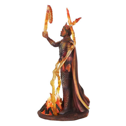 Eleanoras Fire Elemental Wizard Figurine by Anne Stokes 