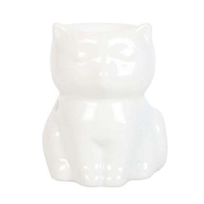 SHINY WHITE CAT OIL BURNER