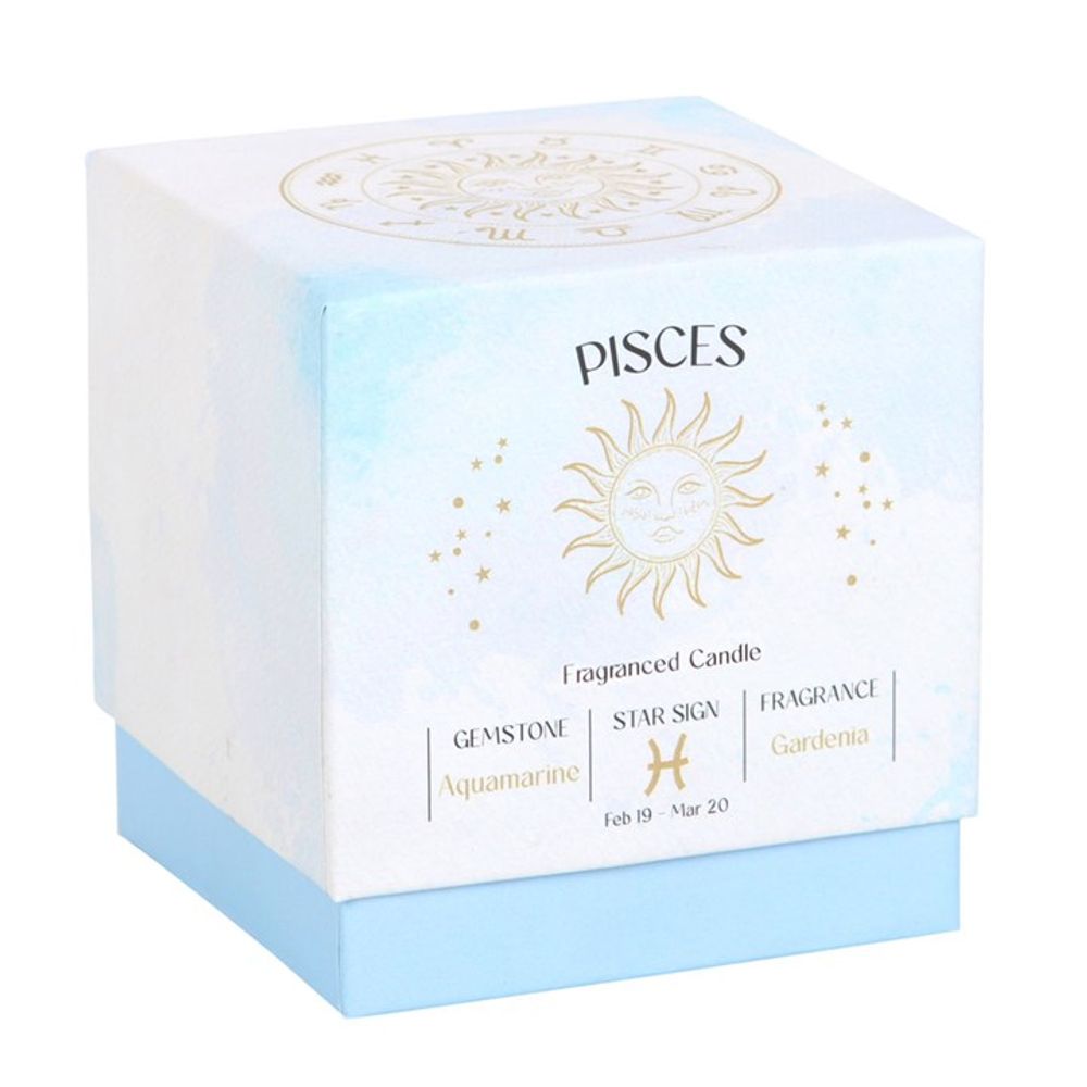Eleanoras Pisces Gardenia Gemstone Zodiac Candle Candles