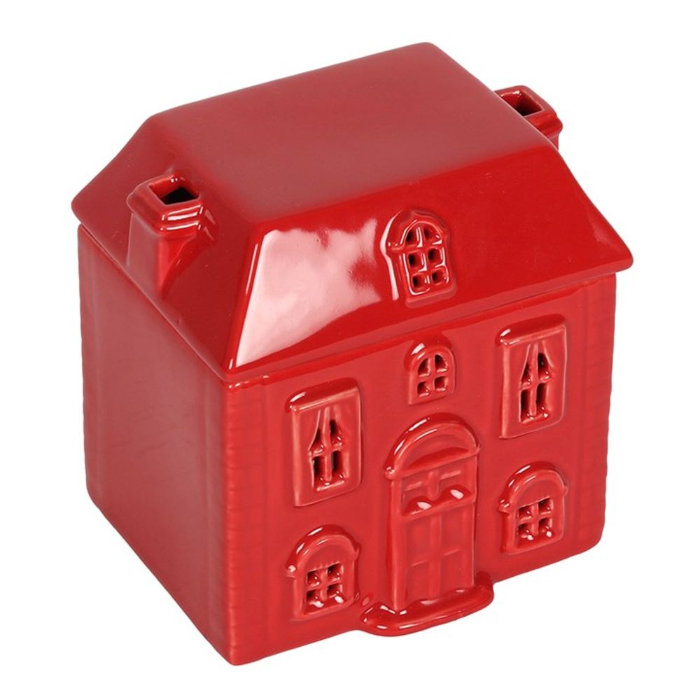 RED CERAMIC HOUSE OIL BURNER