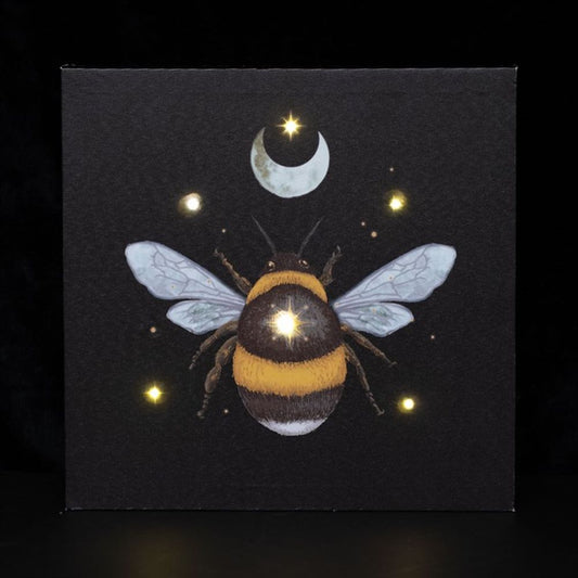 FOREST BEE LIGHT UP CANVAS PLAQUE Canvases from Eleanoras