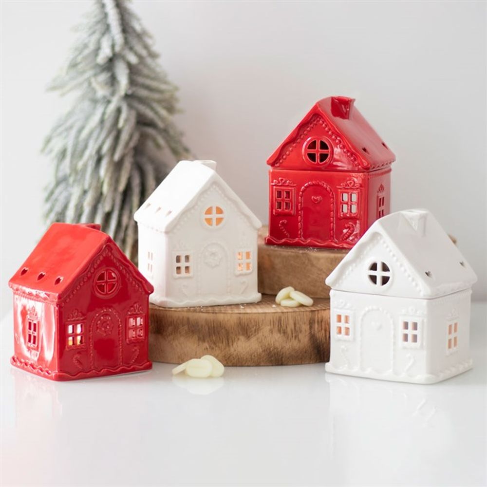 White Gingerbread House  Oil Burner