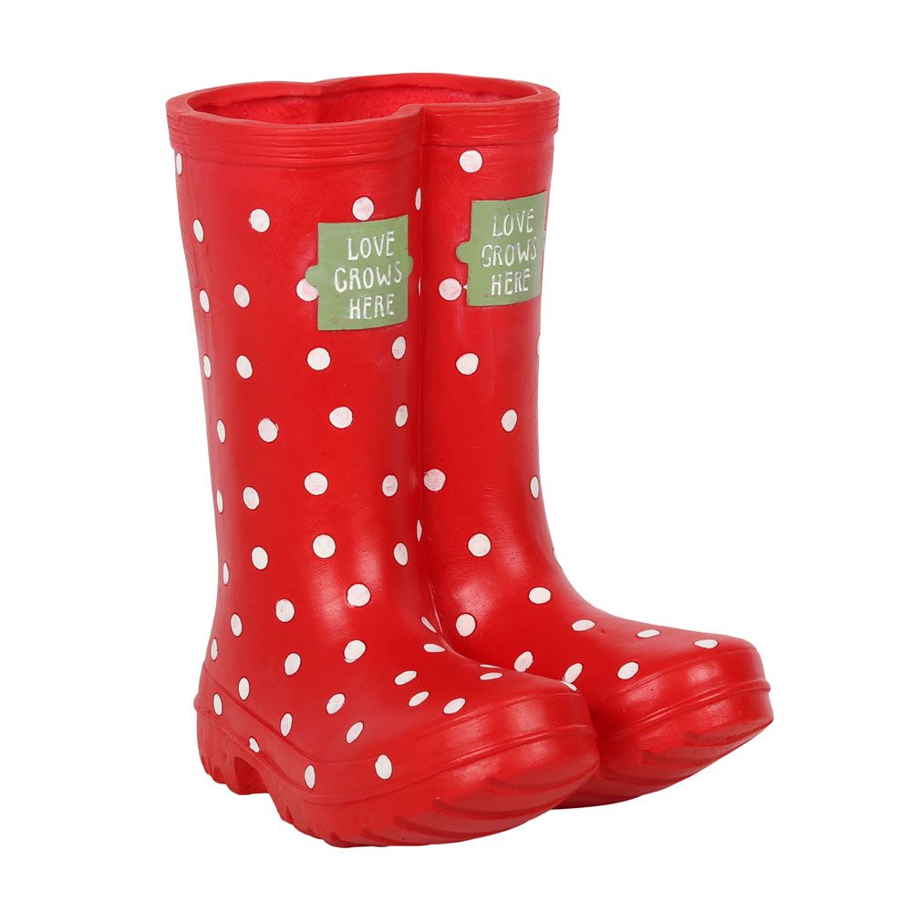 Eleanoras Red Welly Boot Planter Plant Pots
