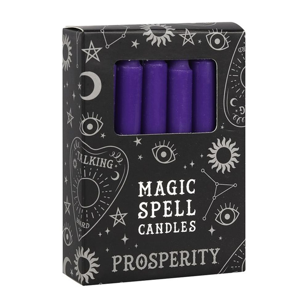Eleanoras Prosperity Set Of 12 Purple Candles Candles