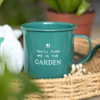 Eleanoras Find Me In The Garden Enamel Mug Mugs