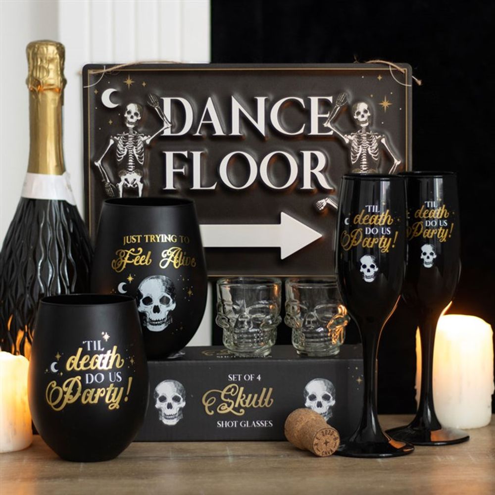 Eleanoras Til Death Do Us Party Champagne Flute Set Drinkware