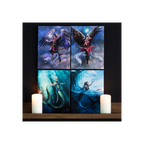 Eleanoras WATER ELEMENT SORCERESS CANVAS PLAQUE BY ANNE STOKES Canvases