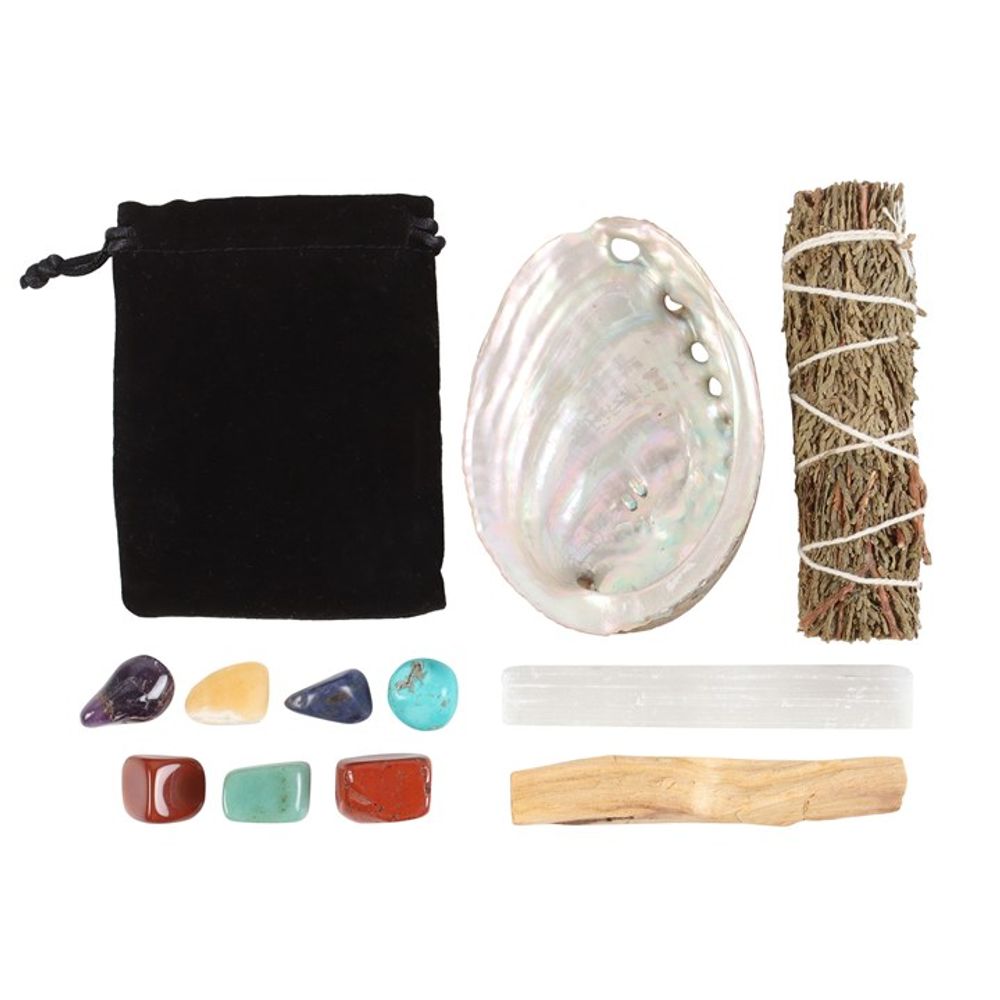 Eleanoras Divine Energy Smudge & Stone Wellness Kit 