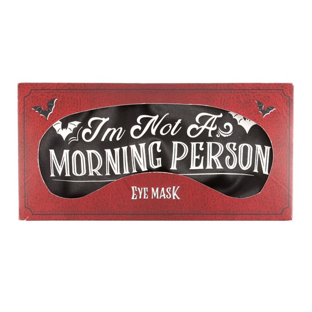 Eleanoras I'm Not A Morning Person Satin Sleep Mak Beauty Accessories