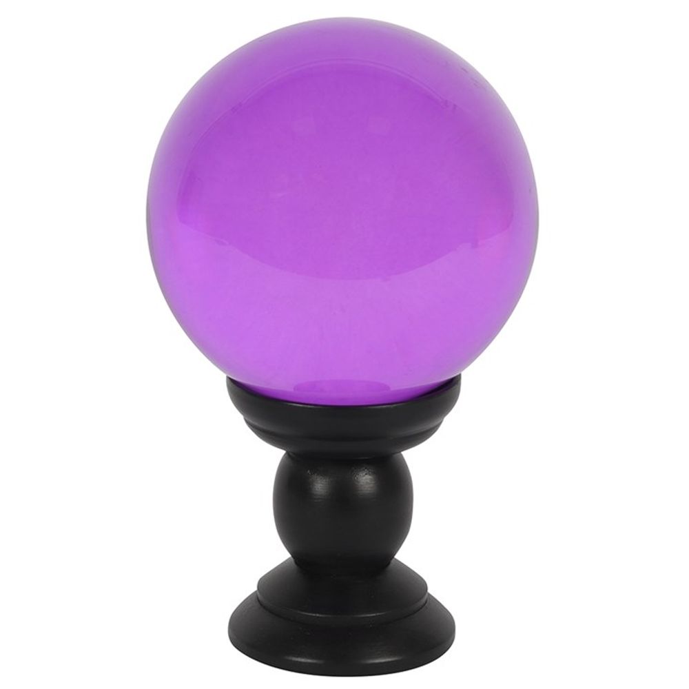 Eleanoras PURPLE LARGE CRYSTAL BALL ON STAND Crystal Balls