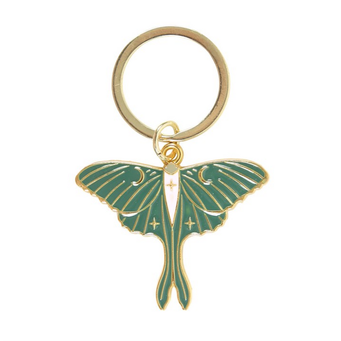 Eleanoras Luna Moth Keyring Keyrings