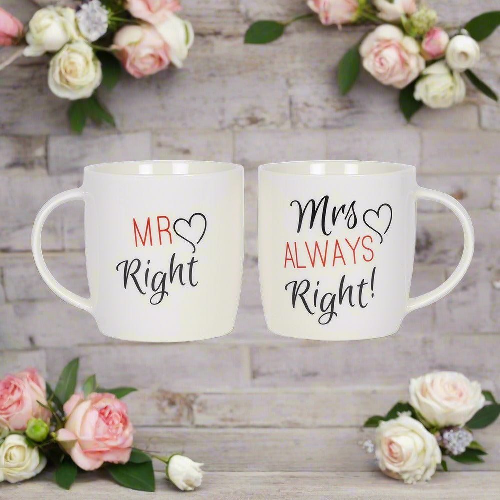 Eleanoras Mr & Mrs Set Of 2 Mugs Mugs