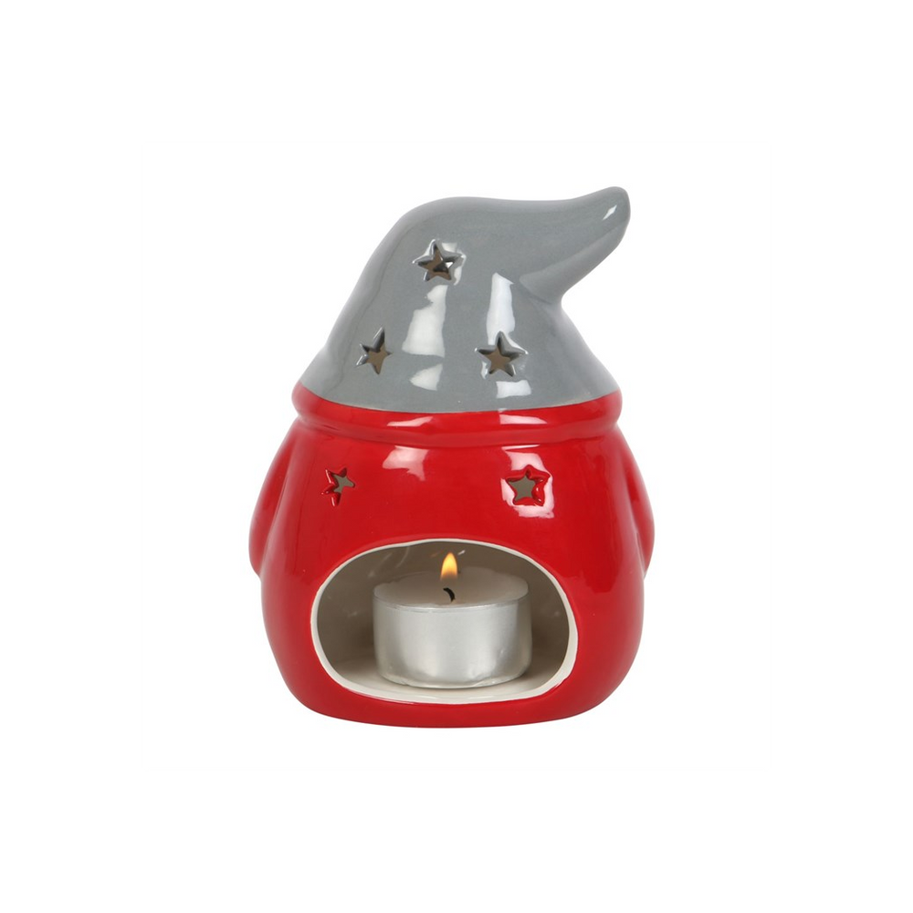 Eleanoras RED & GREY GONK TEALIGHT HOLDER Candle Holders