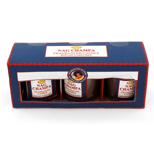 Eleanoras Set of 3 Nag Champa Votive Candle Candles