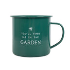 Eleanoras Find Me In The Garden Enamel Mug Mugs