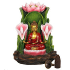 Eleanoras COLOURFUL BUDDHA BACKFLOW INCENSE BURNER Incense Holders