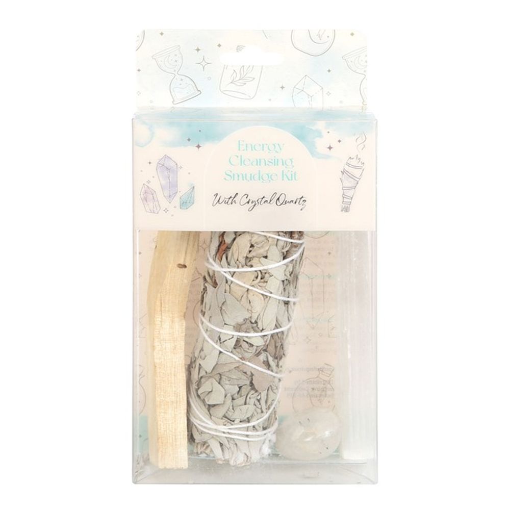 CLEAR QUARTZ CRYSTAL SMUDGE KIT