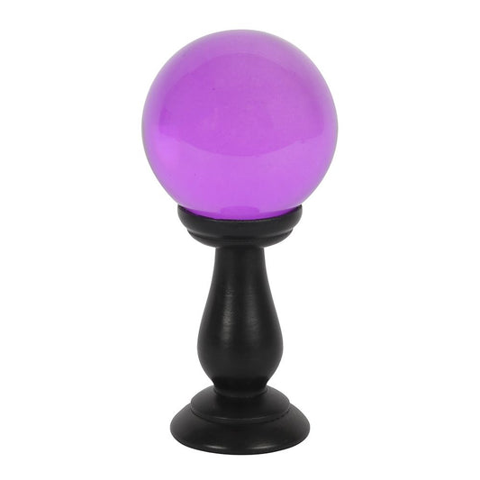 Eleanoras PURPLE SMALL  CRYSTAL BALL ON STAND Crystal Balls