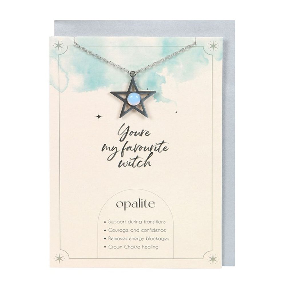 Eleanoras OPALITE STAR NECKLACE CARD JEWELLERY