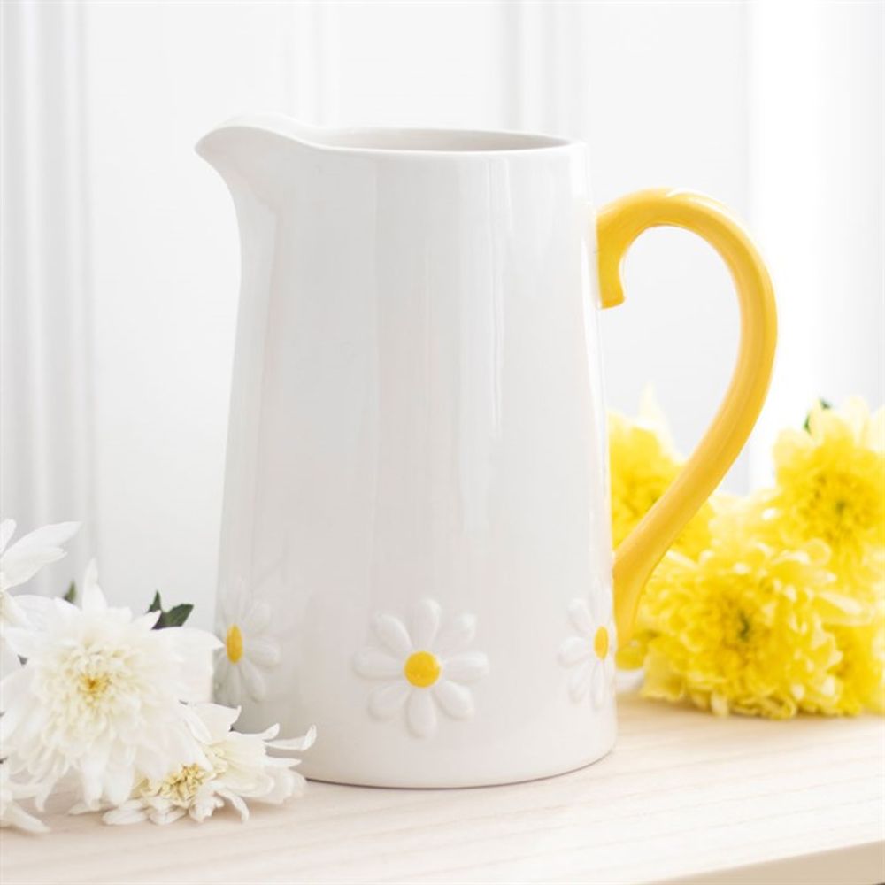 Eleanoras DAISY CERAMIC FLOWER JUG Flower Jugs