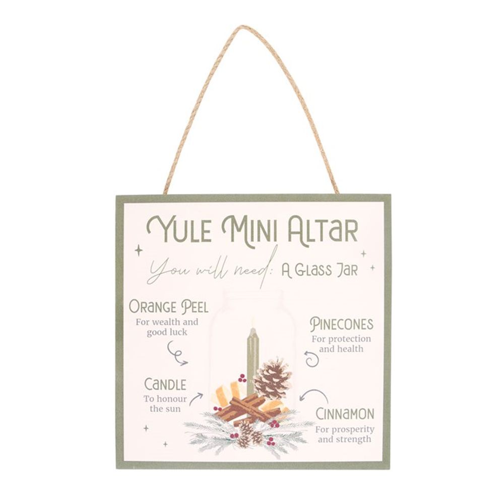 Eleanoras YULE ALTAR MDF HANGING SIGN Signs & Plaques