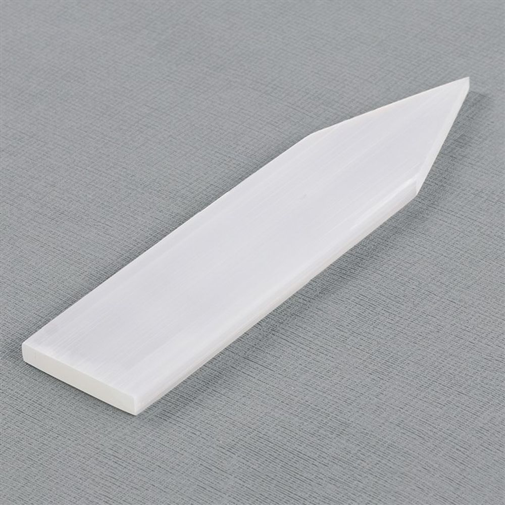 Eleanoras Selenite Flat Pointed Wand 